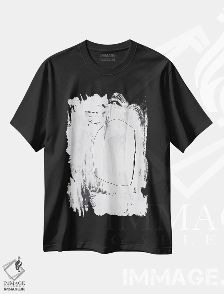 تیشرت مشکی طرح دار – تیشرت مفهومی ,از صفر اثر یو پلاس می استودیو immage.ir