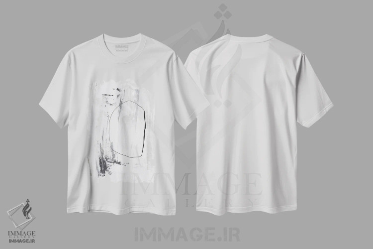 تیشرت سفید طرح دار – تیشرت مفهومی ,از صفر اثر یو پلاس می استودیو فروشگاه ایماژ