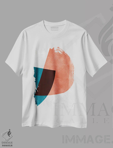 تیشرت سفید طرح دار – تیشرت گرافیکی ,انتزاعی و معاصر I اثر ویتور کوستا فروشگاه ایماژ
