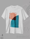 تیشرت سفید طرح دار – تیشرت هندسی ,انتزاعی و معاصر II اثر ویتور کوستا immage.ir