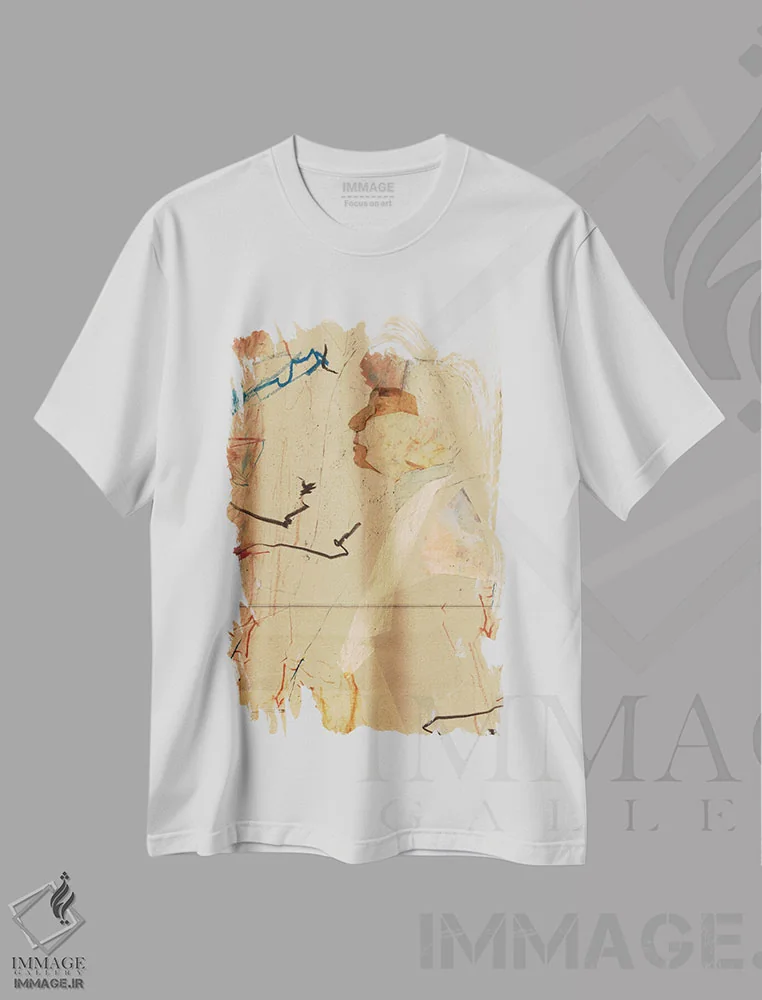 تیشرت سفید طرح دار – تیشرت پرتره ,دیدگاه، پرسپکتیو اثر الکساندر آدیلس immage.ir