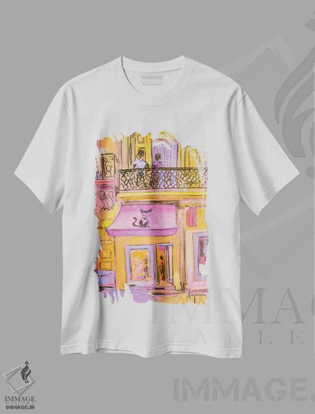 تیشرت سفید طرح دار – تیشرت گربه ,میو-کامل اثر دوروتی فاگان فروشگاه ایماژ