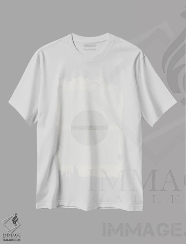 تیشرت سفید طرح دار – تیشرت مینیمالیستی ,کلاژ برآمدگی کاغذ دوم اثر استودیو می یوس فروشگاه ایماژ