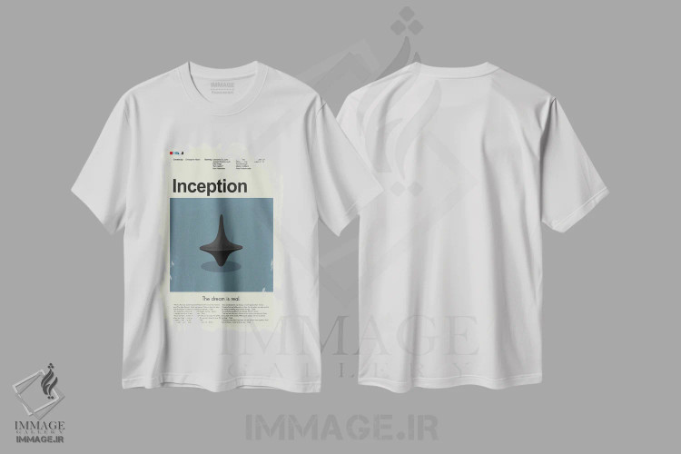 تیشرت سفید طرح دار – تیشرت فیلم ,آغاز اثر پرینتس اند گیگلز اثر اَرین هیگرمن immage.ir