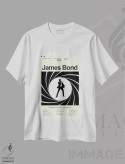 تیشرت سفید طرح دار – تیشرت جیمز باند ,جیمز باند اثر پرینتس اند گیگلز اثر اَرین هیگرمن فروشگاه ایماژ