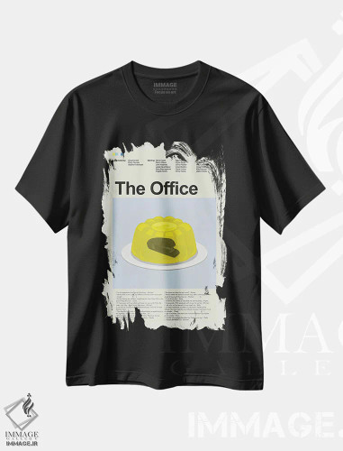 تیشرت مشکی طرح دار – تیشرت سریال ,اداره اثر پرینتس اند گیگلز اثر اَرین هیگرمن فروشگاه ایماژ