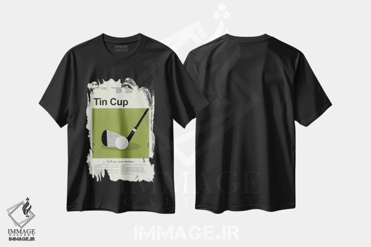 تیشرت مشکی طرح دار – تیشرت ورزشی ,تیِن کاپ اثر پرینتس اند گیگلز اثر اَرین هیگرمن فروشگاه ایماژ