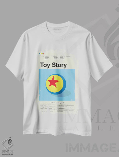 تیشرت سفید طرح دار – تیشرت گرافیکی کودکانه ,داستان اسباب بازی اثر پرینتس اند گیگلز اثر اَرین هیگرمن فروشگاه ایماژ