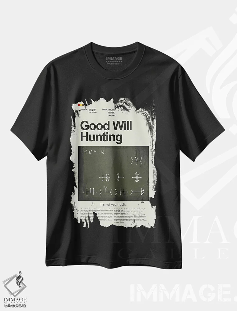 تیشرت مشکی طرح دار – تیشرت هنری ,استعدادیابی خوب اثر پرینتس اند گیگلز اثر اَرین هیگرمن فروشگاه ایماژ