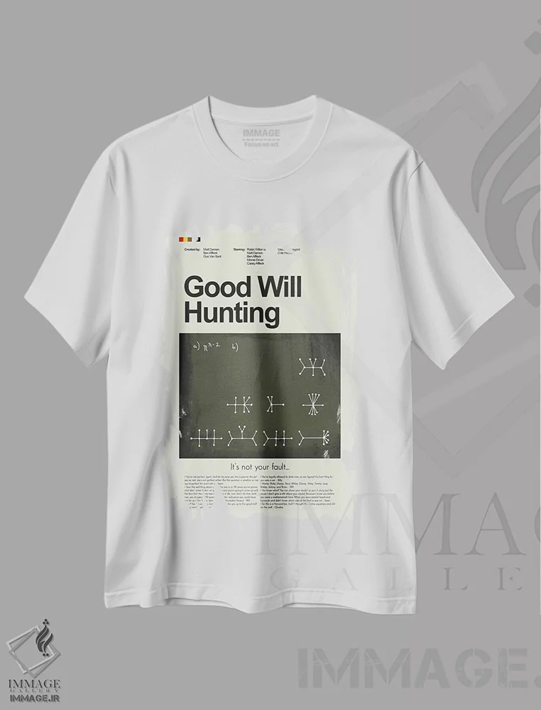 تیشرت سفید طرح دار – تیشرت هنری ,استعدادیابی خوب اثر پرینتس اند گیگلز اثر اَرین هیگرمن immage.ir