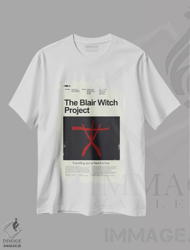 تیشرت سفید طرح دار – تیشرت مینیمال ,پروژه جادوگر بلر اثر پرینتس اند گیگلز اثر اَرین هیگرمن فروشگاه ایماژ