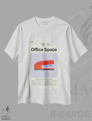 تیشرت سفید طرح دار – تیشرت وینتیج ,فضای اداری اثر پرینتس اند گیگلز اثر اَرین هیگرمن فروشگاه ایماژ