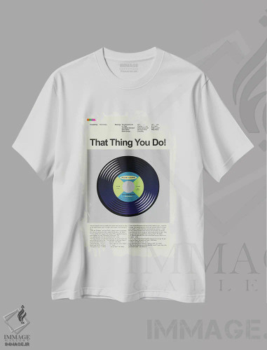 تیشرت سفید طرح دار – تیشرت موسیقی ,کاری که انجام دادی اثر پرینتس اند گیگلز اثر اَرین هیگرمن فروشگاه ایماژ