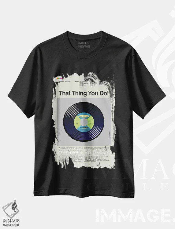تیشرت مشکی طرح دار – تیشرت موسیقی ,کاری که انجام دادی اثر پرینتس اند گیگلز اثر اَرین هیگرمن immage.ir