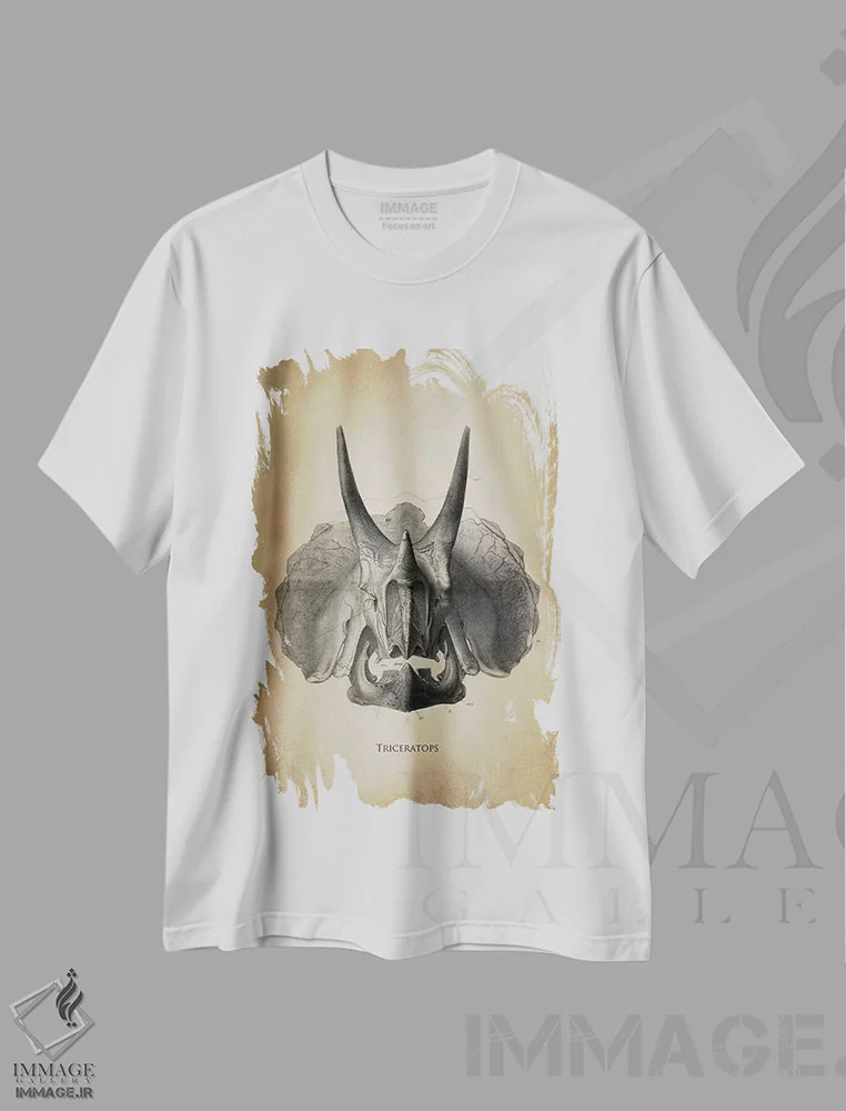 تیشرت سفید طرح دار – تیشرت آموزشی ,تری سراپتوس اثر پتنت پرینت استور فروشگاه ایماژ