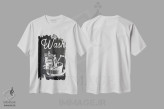 تیشرت سفید طرح دار – تیشرت تایپوگرافی ,شستشو اثر پتنت پرینت استور immage.ir