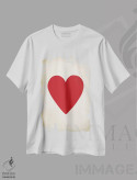 تیشرت سفید طرح دار – تیشرت قلب ,کارت III: دل اثر پتنت پرینت استور immage.ir
