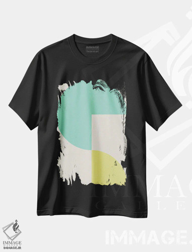تیشرت مشکی طرح دار – تیشرت هندسی ,آرام اثر سوزانا پاز فروشگاه ایماژ
