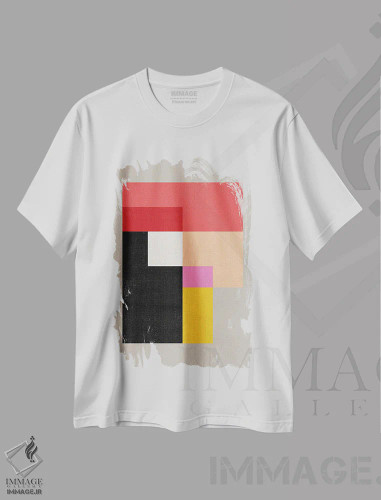 تیشرت سفید طرح دار – تیشرت انتزاعی ,بنتوخ اثر سوزانا پاز فروشگاه ایماژ