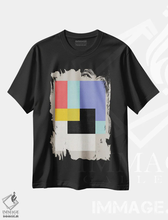 تیشرت مشکی طرح دار – تیشرت گرافیکی ,بنتوخ اثر سوزانا پاز immage.ir