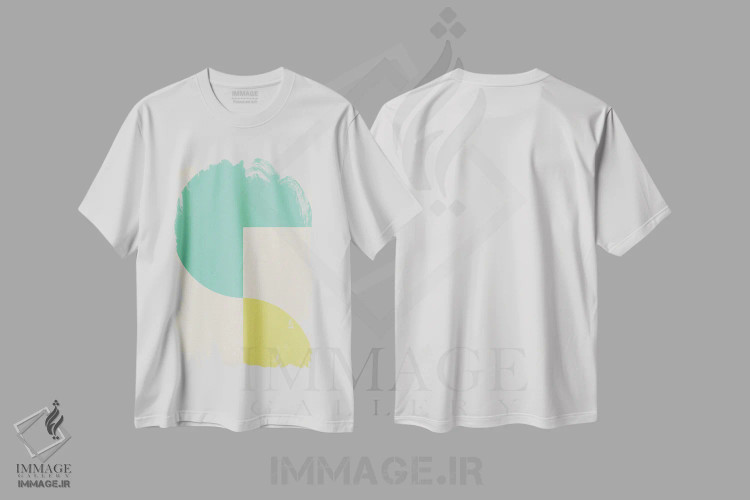 تیشرت سفید طرح دار – تیشرت هندسی ,آرام اثر سوزانا پاز immage.ir
