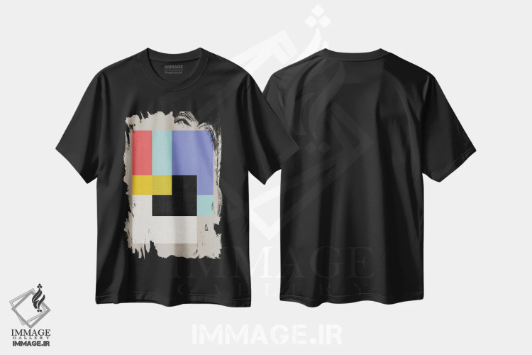 تیشرت مشکی طرح دار – تیشرت گرافیکی ,بنتوخ اثر سوزانا پاز immage.ir
