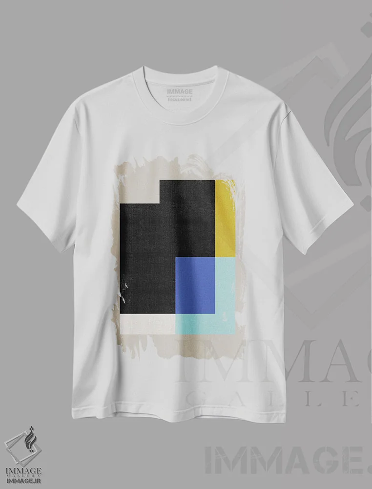 تیشرت سفید طرح دار – تیشرت گرافیکی ,بنتوخ اثر سوزانا پاز immage.ir