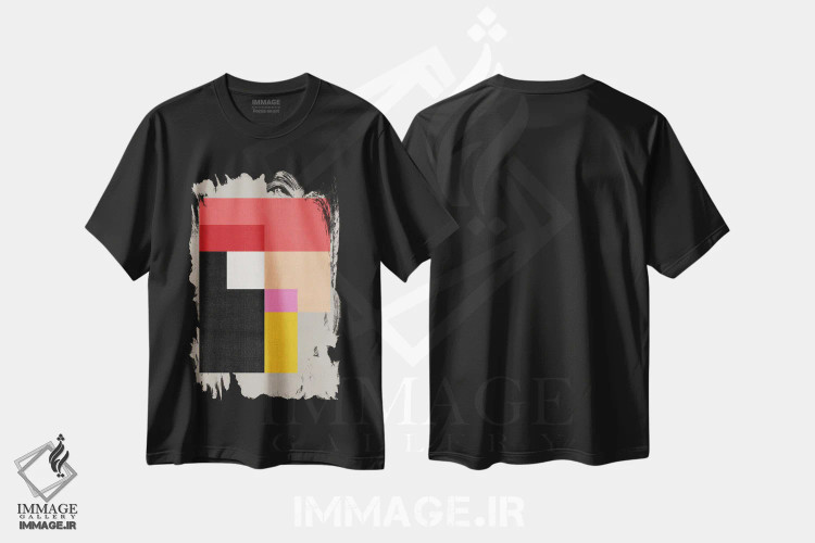 تیشرت مشکی طرح دار – تیشرت انتزاعی ,بنتوخ اثر سوزانا پاز immage.ir