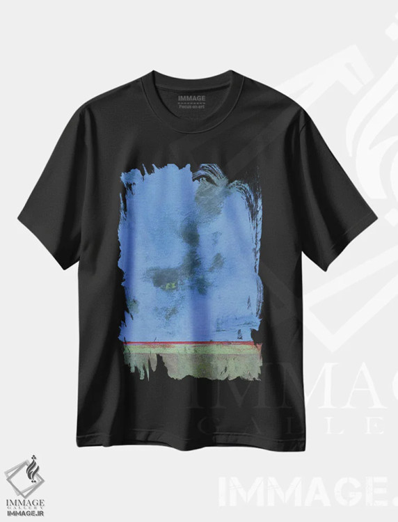 تیشرت مشکی طرح دار – تیشرت طبیعت ,گرگ و میش بر باتلاق سرخ اثر پل بیلی immage.ir