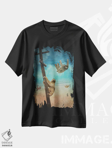 تیشرت مشکی طرح دار – تیشرت فانتزی ,شهر کندروها اثر پائولا بل فلورس فروشگاه ایماژ