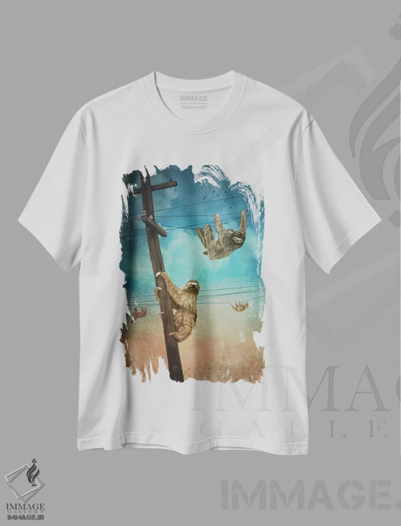 تیشرت سفید طرح دار – تیشرت فانتزی ,شهر کندروها اثر پائولا بل فلورس immage.ir