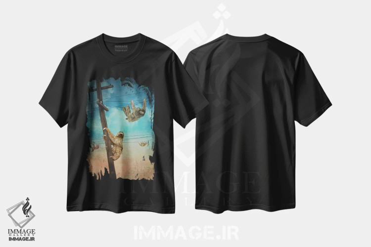 تیشرت مشکی طرح دار – تیشرت فانتزی ,شهر کندروها اثر پائولا بل فلورس فروشگاه ایماژ