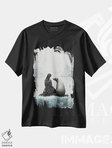 تیشرت مشکی طرح دار – تیشرت فانتزی ,دوست من، فوک اثر پائولا بل فلورس فروشگاه ایماژ