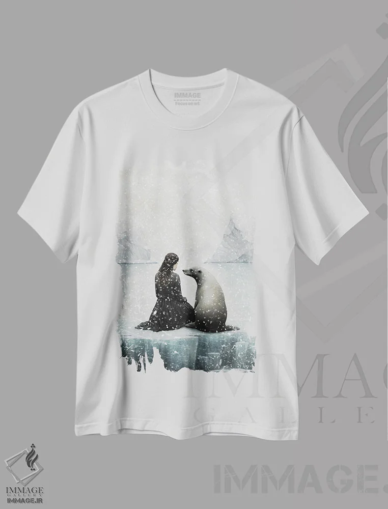 تیشرت سفید طرح دار – تیشرت فانتزی ,دوست من، فوک اثر پائولا بل فلورس immage.ir