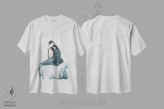 تیشرت سفید طرح دار – تیشرت فانتزی ,آخرین برف اثر پائولا بل فلورس فروشگاه ایماژ