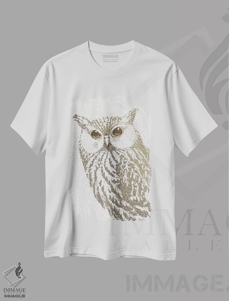 تیشرت سفید طرح دار – تیشرت حیوانات ,جغد اهل فکر II اثر پائولا بل فلورس فروشگاه ایماژ