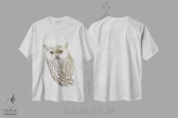 تیشرت سفید طرح دار – تیشرت حیوانات ,جغد اهل فکر II اثر پائولا بل فلورس فروشگاه ایماژ