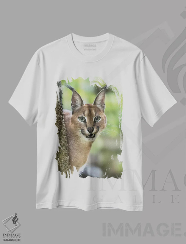 تیشرت سفید طرح دار – تیشرت حیوانات ,لبخند اثر پاتریک ون بکم فروشگاه ایماژ