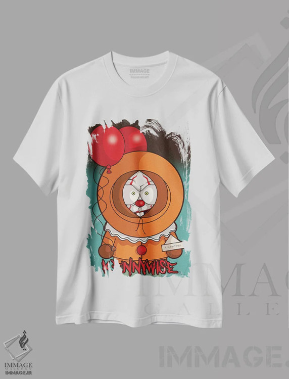 تیشرت سفید طرح دار – تیشرت پاپ کالچر ,کنی وایز اثر پی بی ماهونی آرت فروشگاه ایماژ