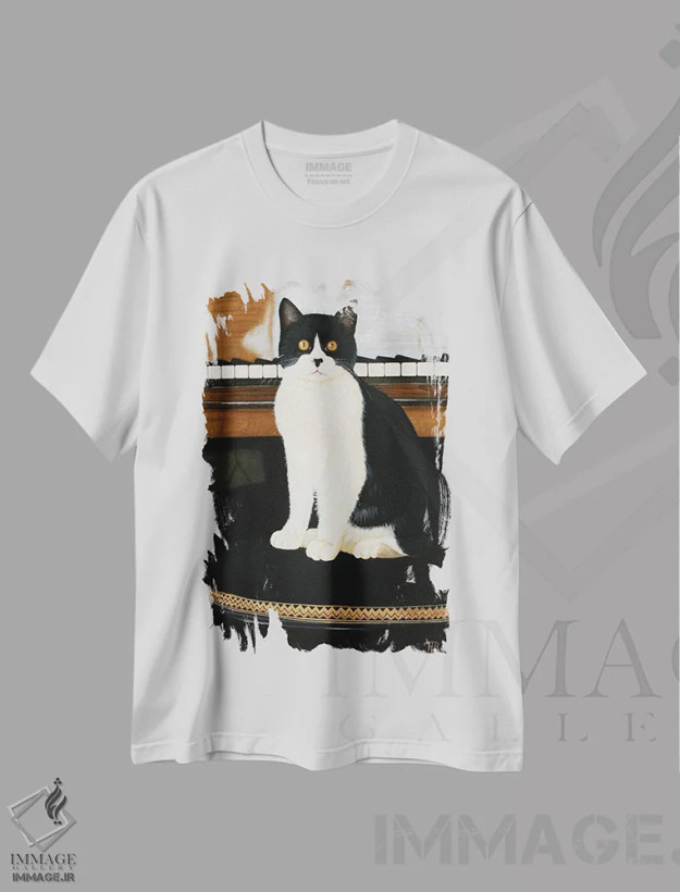 تیشرت سفید طرح دار – تیشرت موسیقی ,برنادت اثر پُل برنارد روسل فروشگاه ایماژ