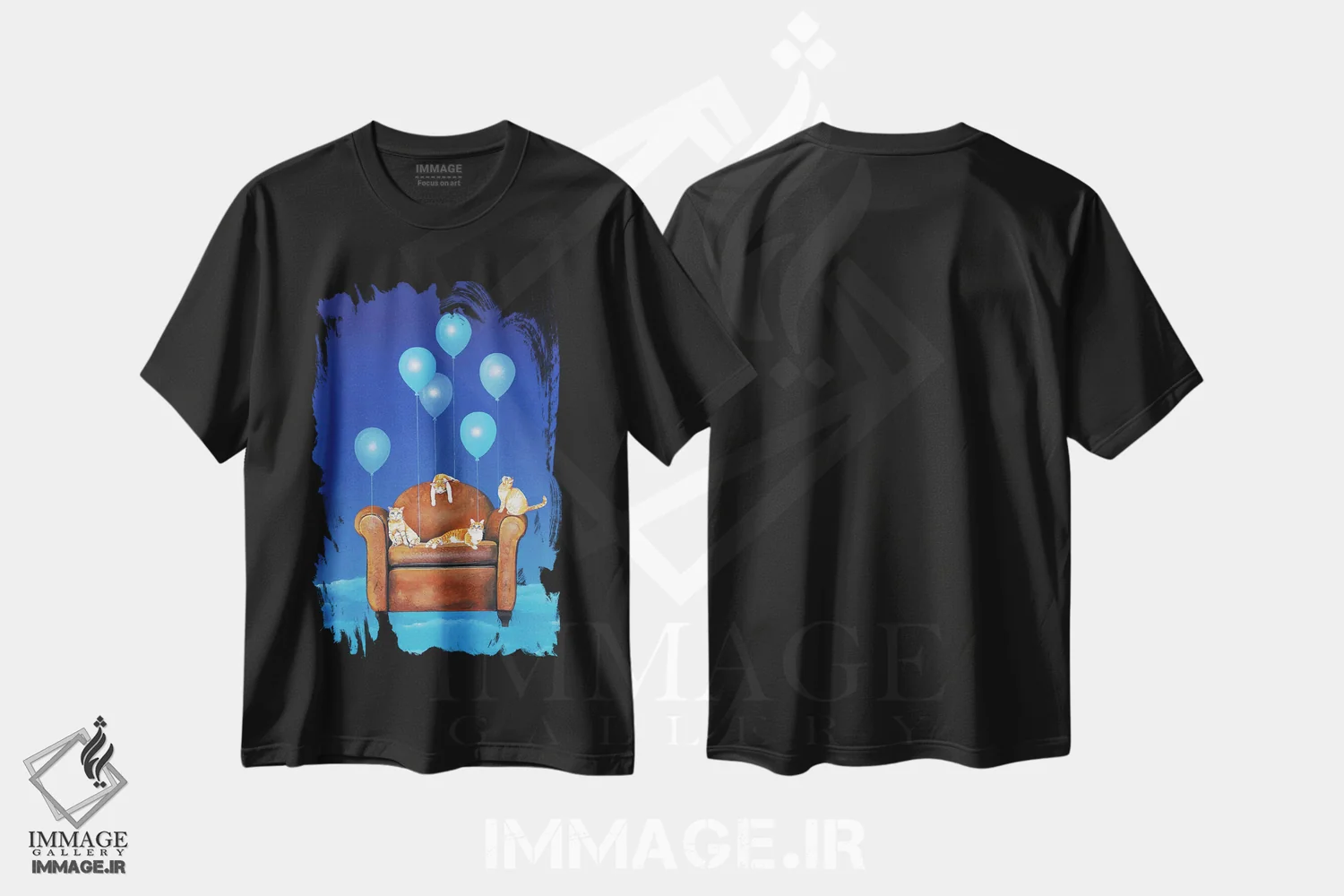 تیشرت مشکی طرح دار – تیشرت فانتزی ,آئروکلاب اثر پُل برنارد روسل immage.ir