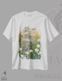 تیشرت سفید طرح دار – تیشرت بهاری ,بهار خوش آمدی اثر پم بریتون immage.ir