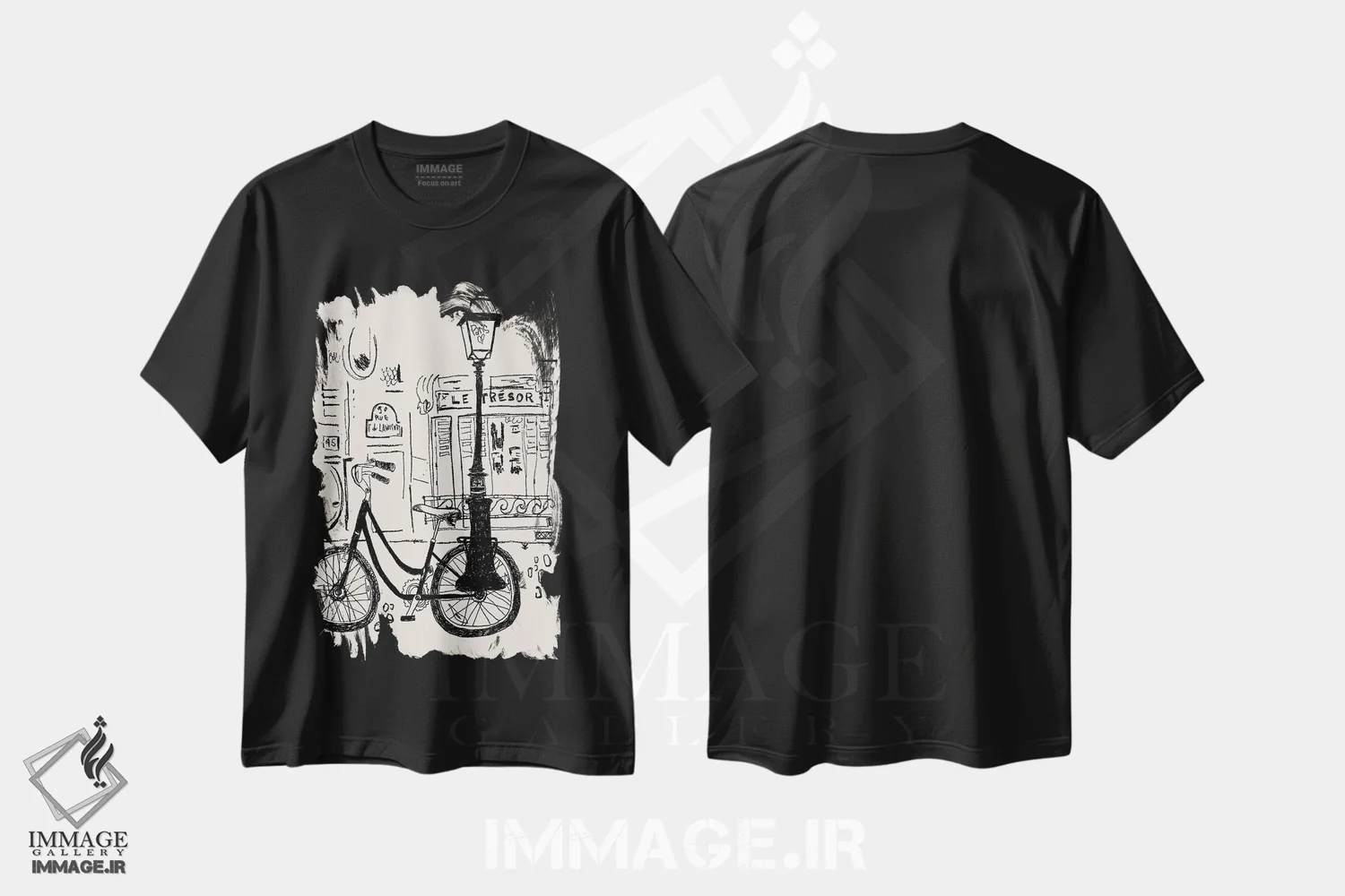 تیشرت مشکی طرح دار – تیشرت شهری ,گنجینه اثر پاسکال برکوویتز immage.ir