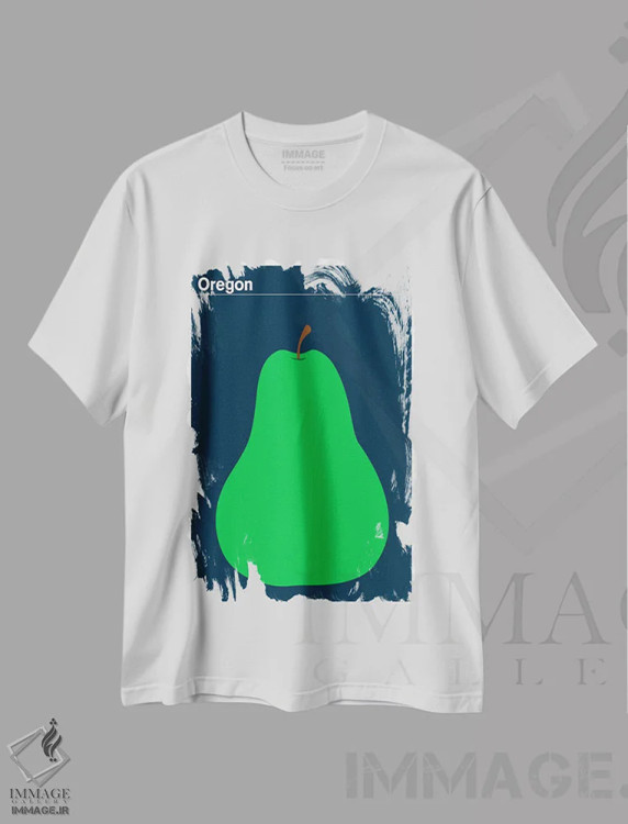 تیشرت سفید طرح دار – تیشرت مینیمال ,پوسترهای ایالتی اثر پرینت کالکشن immage.ir