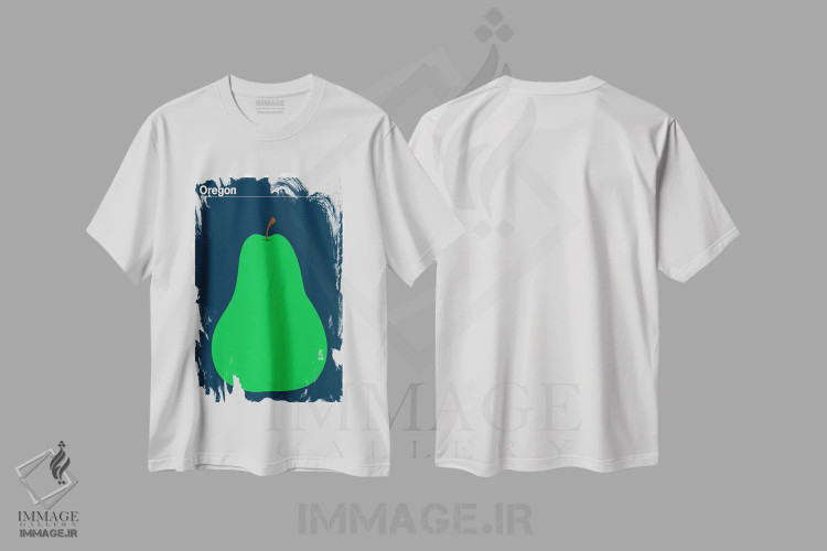 تیشرت سفید طرح دار – تیشرت مینیمال ,پوسترهای ایالتی اثر پرینت کالکشن immage.ir