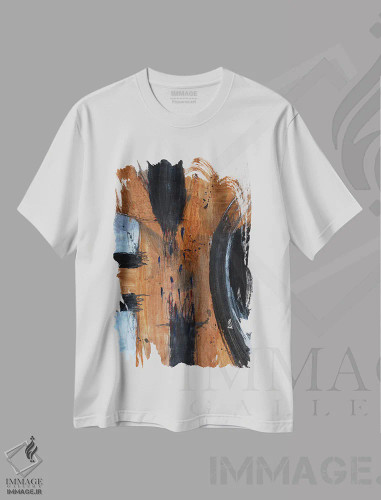 تیشرت سفید طرح دار – تیشرت هنری ,کلی اثر پال چابا فروشگاه ایماژ