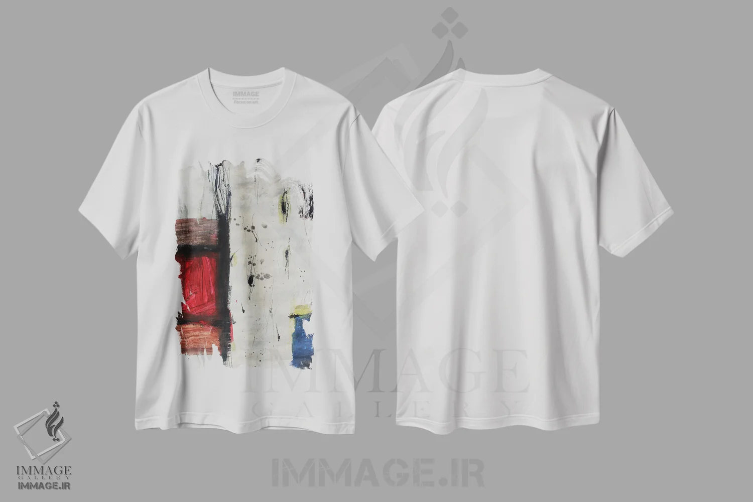 تیشرت سفید طرح دار – تیشرت هنری ,قبل اثر پال چابا immage.ir