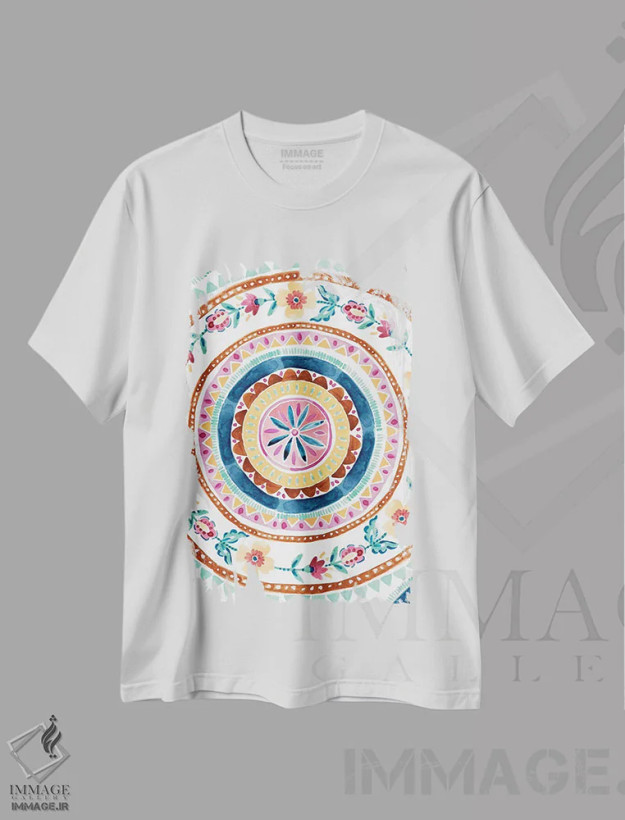 تیشرت سفید طرح دار – تیشرت هنری ,رویاهای جاکوبی اثر کورین لنت فروشگاه ایماژ