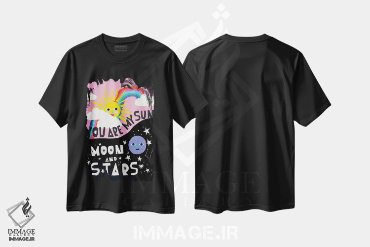 تیشرت مشکی طرح دار – تیشرت تایپوگرافی ,عشق کاغذی اثر کورین لنت فروشگاه ایماژ