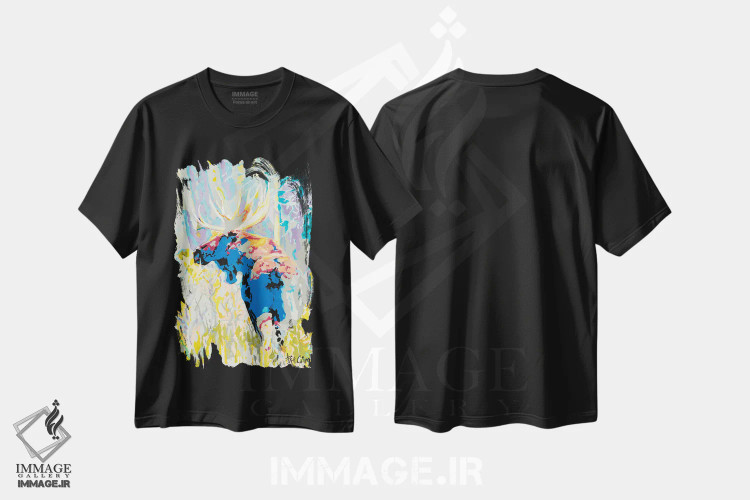 تیشرت مشکی طرح دار – تیشرت حیوانات ,استتار گوزن شمالی اثر پاتریشیا کارول immage.ir